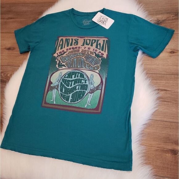 Midnight Rider Janis Joplin Capital District Unisex Tee Size Extra Small NWT - Picture 4 of 7